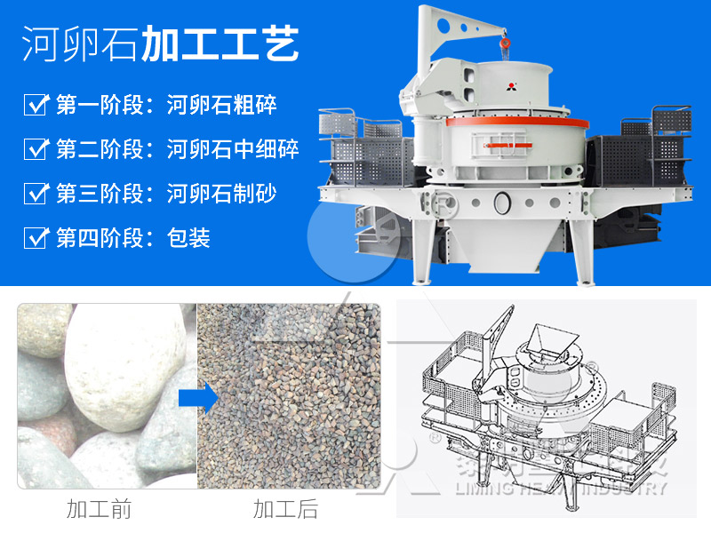 河卵石制砂